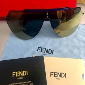 FENDI Aviator Style Sunglasses